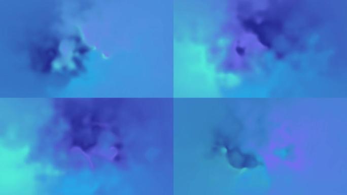 4k蓝紫色霓虹灯渐变，移动抽象模糊背景