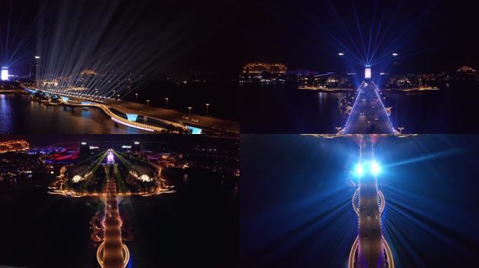 海南儋州海花岛大桥灯光秀-4K