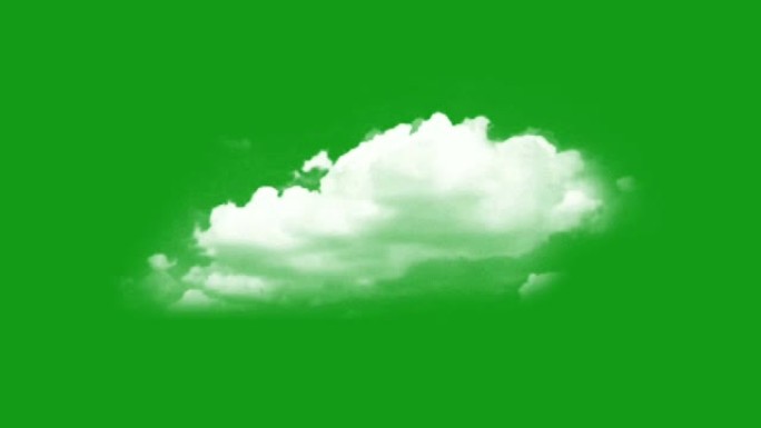 白云绿屏运动图形云团流云云雾