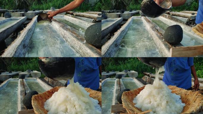 印度尼西亚巴厘岛海水传统有机盐农场生产工艺