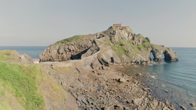 西班牙的《权力的游戏》风景和广阔的海洋地平线