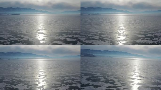 赛里木湖冰面