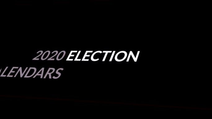 2020年美利坚合众国总统大选。