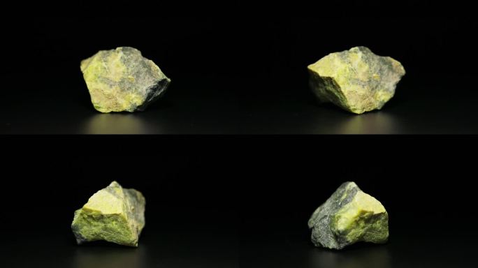 闪绿石阳起石变种岩矿化石标本