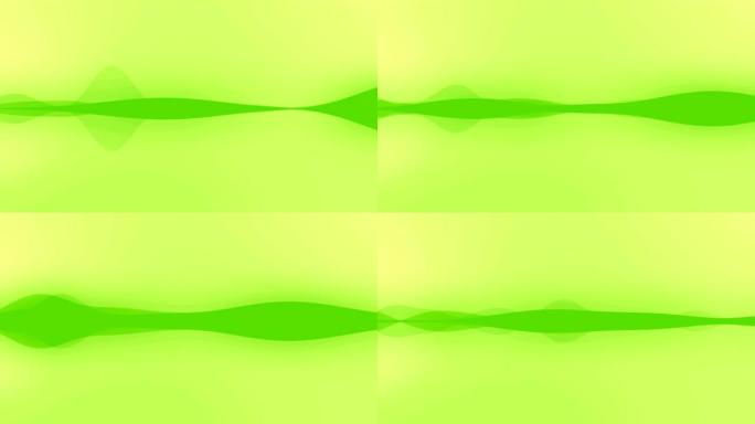 4k绿色和黄色-音频频谱动画