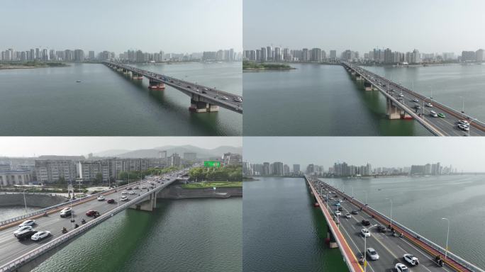 湖北襄阳长虹大桥4K航拍