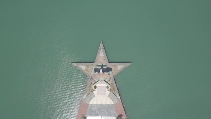 Eagle Statue Aerial view Eagle Stars Square,瓜镇,马来西