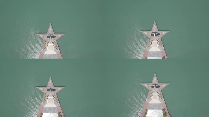 Eagle Statue Aerial view Eagle Stars Square,瓜镇,马来西