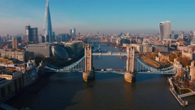 英国伦敦塔桥的美丽景色
