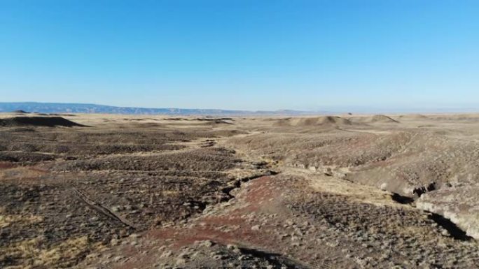 科罗拉多高沙漠天然气通道道路和干旱气候地形