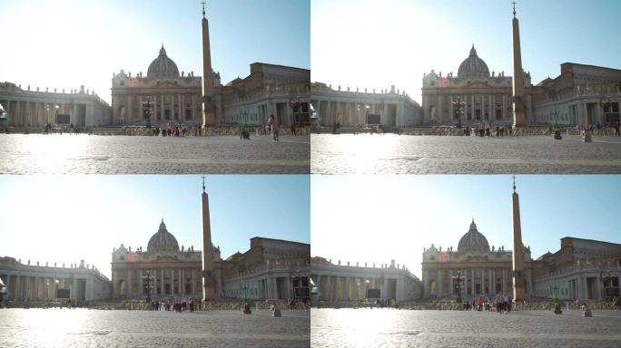 意大利罗马梵蒂冈城的圣彼得广场