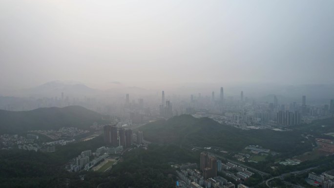 城市雾霾空气