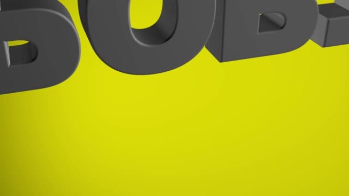 “支持频道” 黄色3D图形