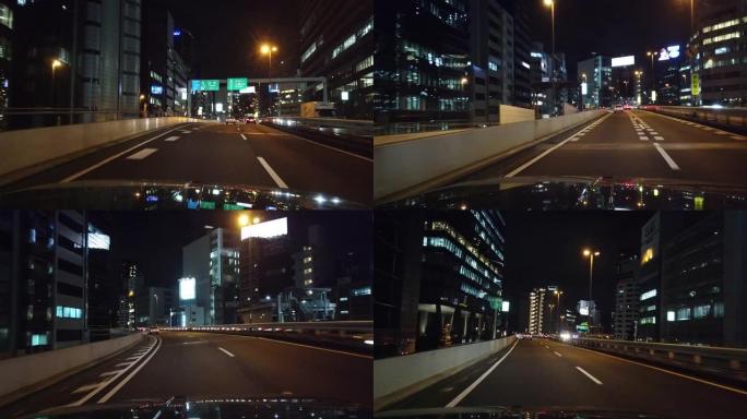 东京公路交通发展安全行驶第一视角