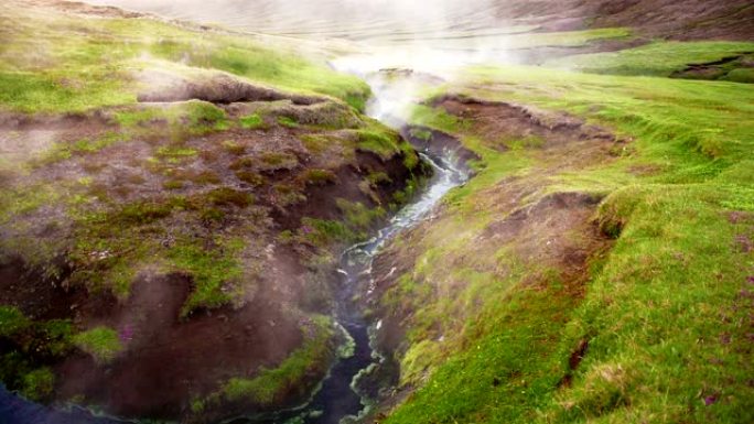 冰岛的地热流