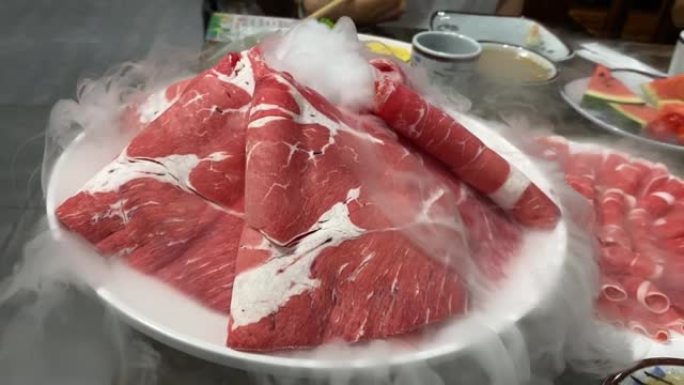 火锅羊肉片