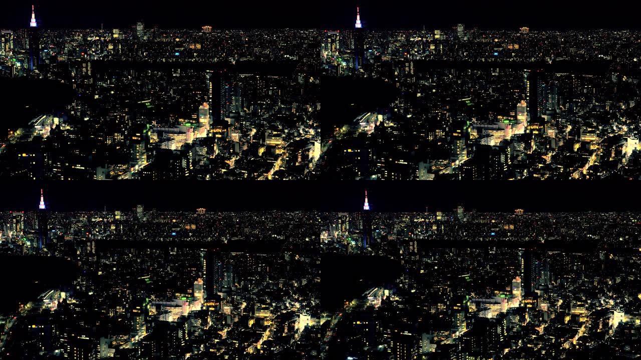 东京夜间天际线 | 缩小