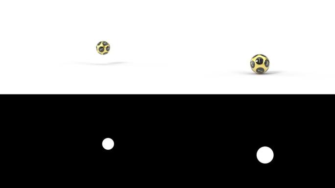 金号1的彩球开奖动画。带有alpha的3D动画