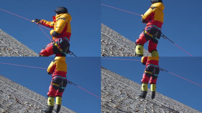 爬珠峰前训练 追求 风险 耐力 绳索冒险