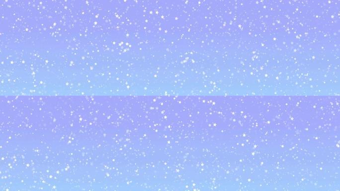 冬季雪闪闪发光的星星