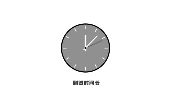 MG动画卡通表盘钟表时钟转动