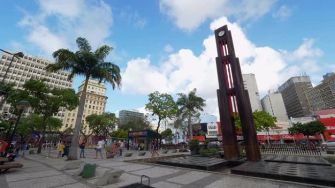 巴西塞阿拉福塔莱萨市中心的一个广场