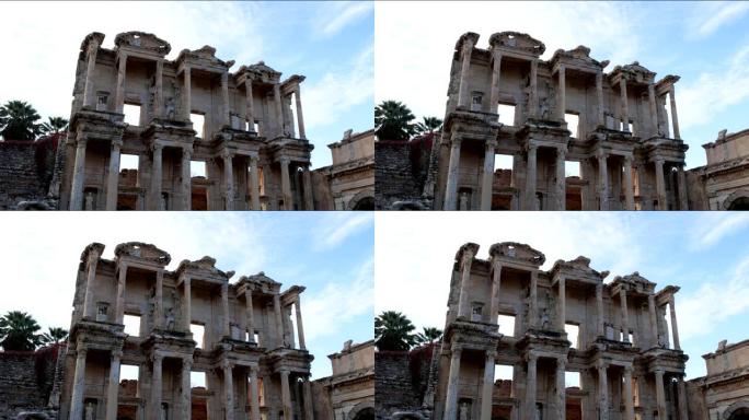 土耳其塞尔丘克以弗所古城的Celsus图书馆