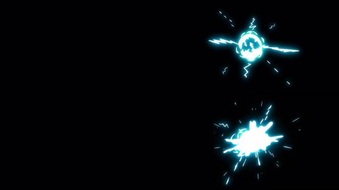 三步闪电雷鸣动臂电动卡通动画