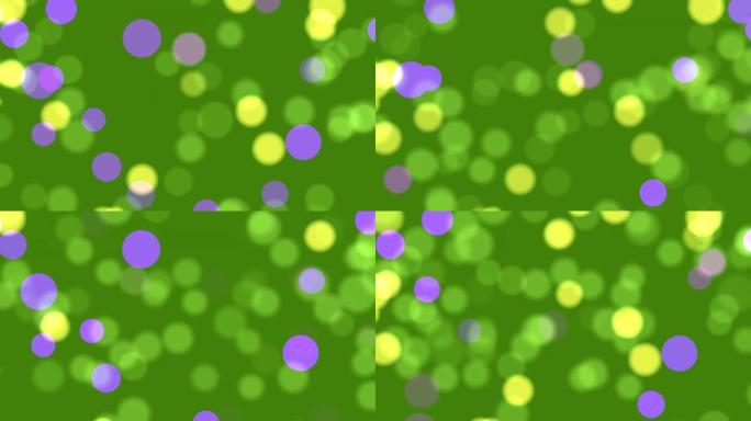 4k抽象软bokeh黄色紫色绿色背景