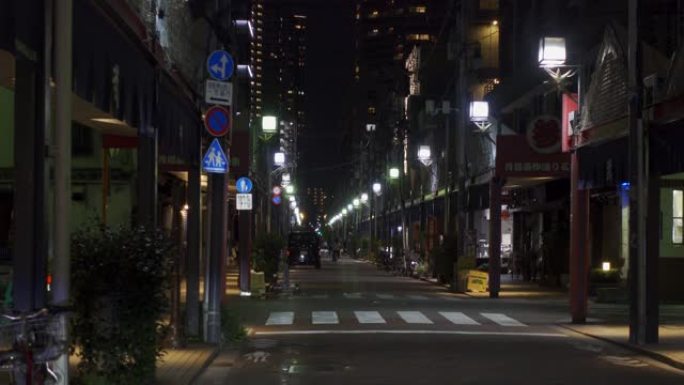 日本的月岛，东京夜景