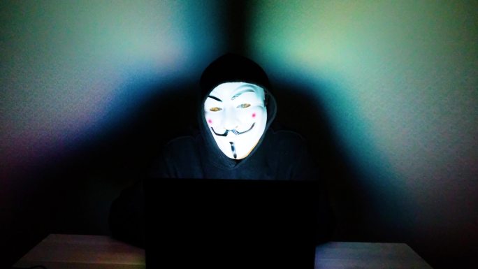 黑客在攻击互联网视频素材