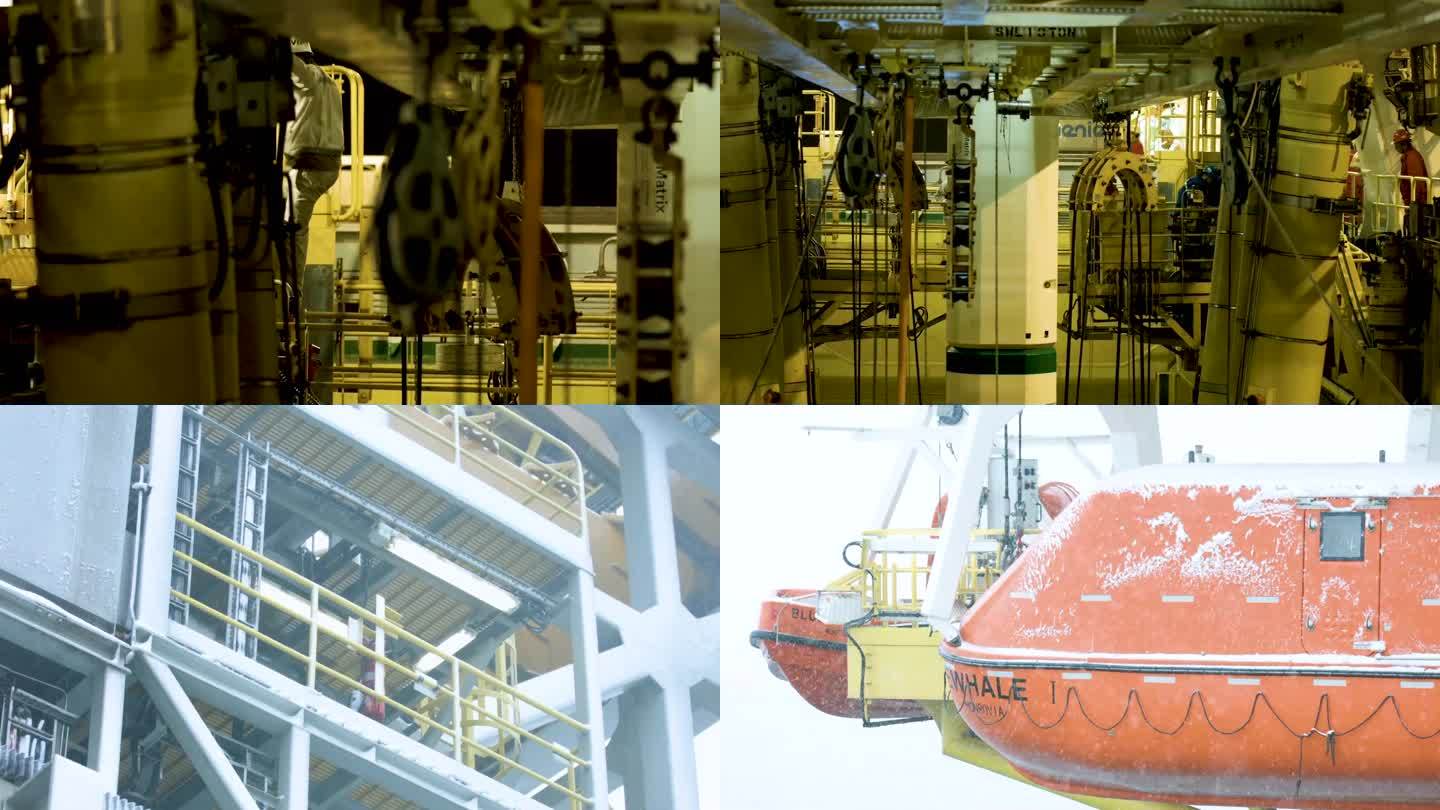 一个男人在工厂里在机器上工作 屏幕包含黄色和蓝色背景的建筑物图片 船舶机舱的图片