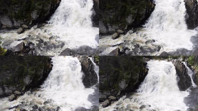 Devil Fall Waterfall，Mont Tremblant省立公园，魁北克，加拿大