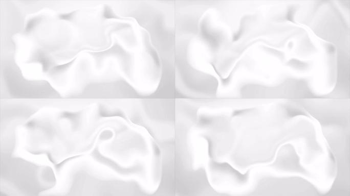 抽象灰色白色液体形状未来运动背景