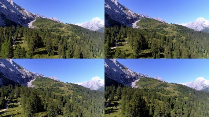 Wetterstein山脉和巴伐利亚沙琛的国王之家