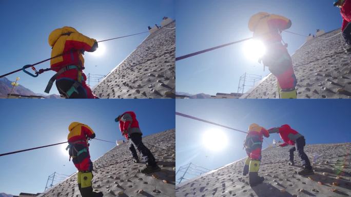 旅行 勇气 挑战 攀岩积极的生活方式登山