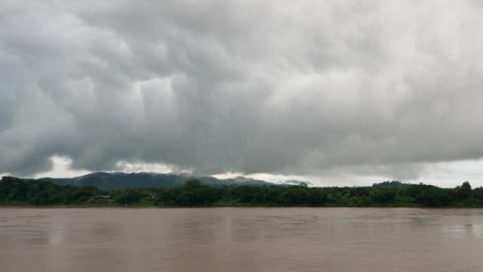 雨暴区泰国黎府湄公河清汗区
