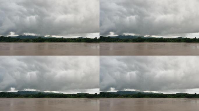 雨暴区泰国黎府湄公河清汗区