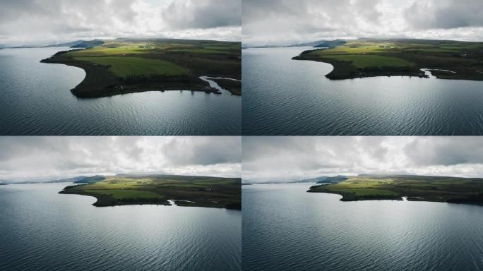 无人机的冰岛景观俯拍俯瞰航拍鸟瞰极地地区
