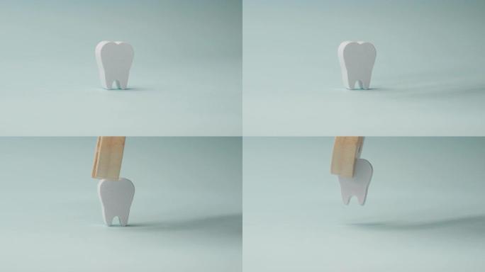 用于拔牙的4k视频玩具牙科设备。