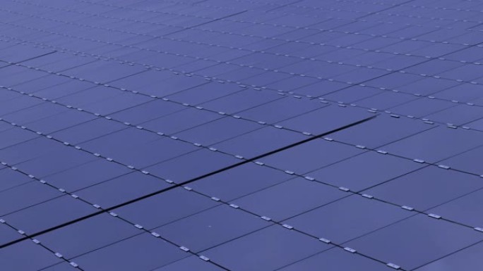 可再生能源: 现代太阳能电池板 (延时)