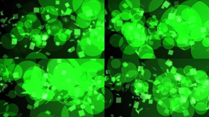 4k抽象绿色霓虹博克圈