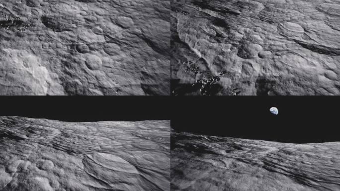 4k月球遥望地球穿梭③
