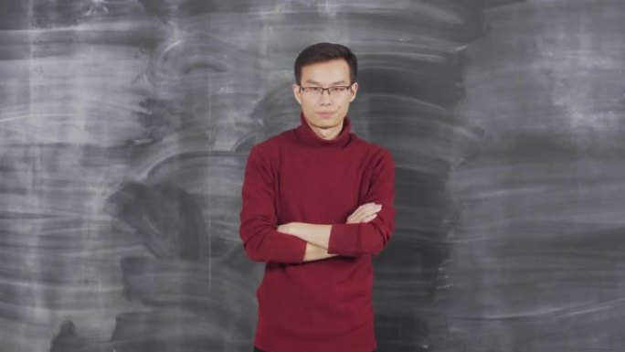 教室里的亚洲物理学家肖像