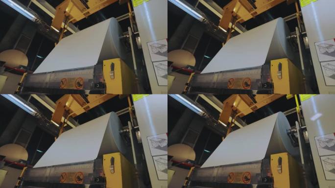 彩色印刷壁纸，现代壁纸生产，工业室内