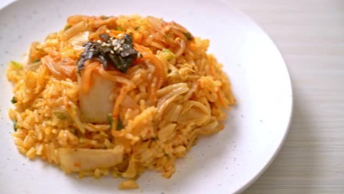 紫菜白芝麻泡菜炒饭-韩国美食