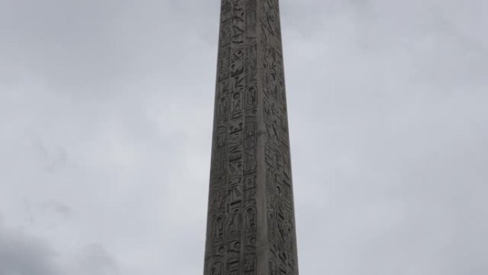 著名的卢克索方尖碑位于法国首都巴黎协和广场4K