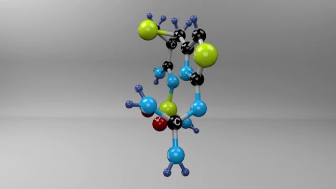 法莫替丁分子。