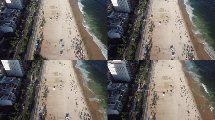 巴西里约著名的伊帕内玛海滩