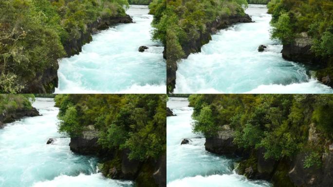 新西兰的胡卡瀑布